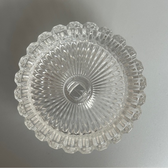 Mikasa Marquette Crystal Candy Dish/Trinket Box - Art Deco Ribbed Design - Picture 2 of 8